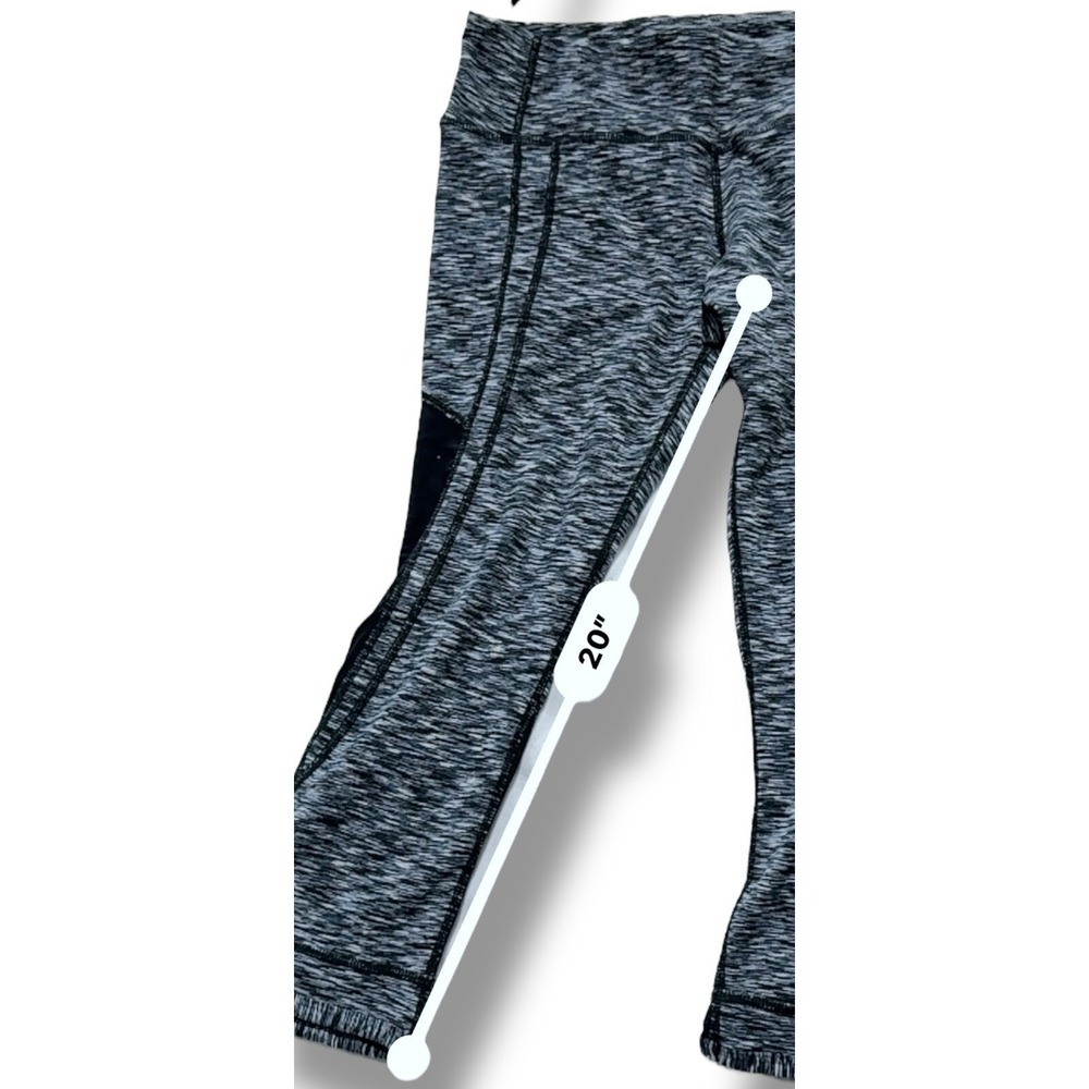 Lululemon Drop it like it's hot Crop Leggings Yoga Running Athletic Black Sz 6 - Picture 16 of 16
